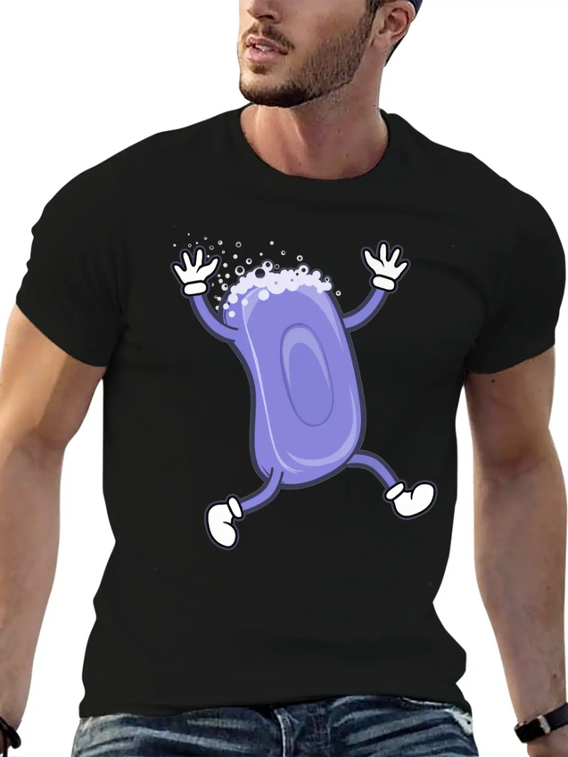 Soap Running Lightweight Cotton T-Shirt – Daily Comfort Graphic Shirt