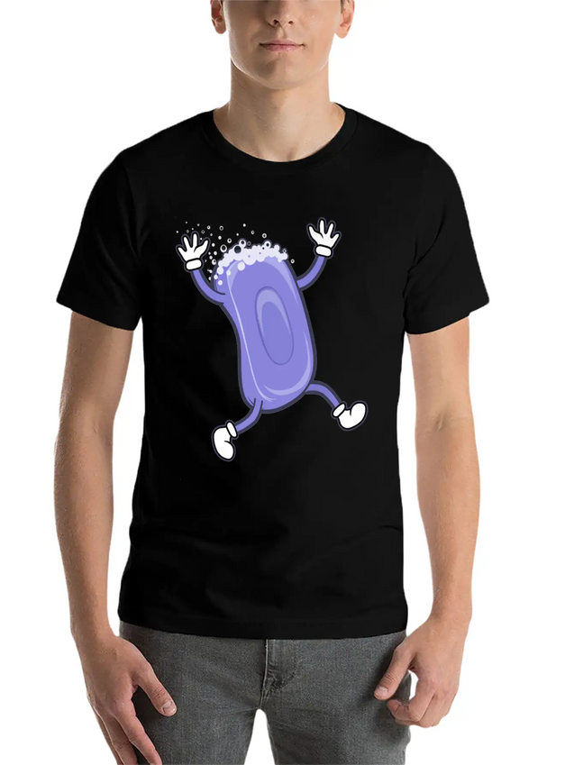 Soap Running Lightweight Cotton T-Shirt – Daily Comfort Graphic Shirt
