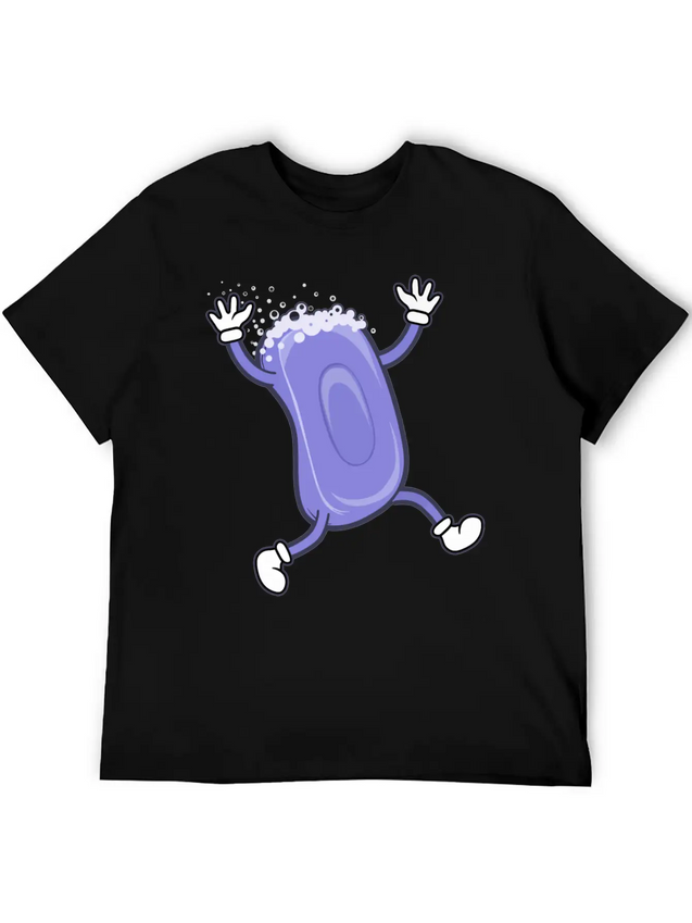 Soap Running Lightweight Cotton T-Shirt – Daily Comfort Graphic Shirt