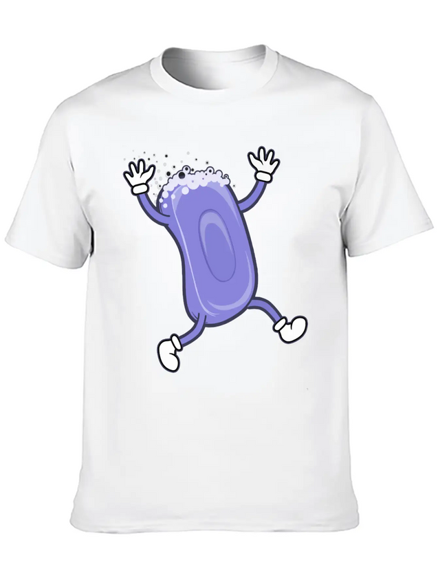 Soap Running Lightweight Cotton T-Shirt – Daily Comfort Graphic Shirt