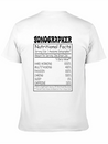 Sonographer Nutritional Facts Lightweight Cotton T-Shirt – Daily Comfort Graphic Shirt