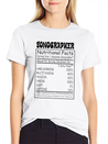Sonographer Nutritional Facts Lightweight Cotton T-Shirt – Daily Comfort Graphic Shirt