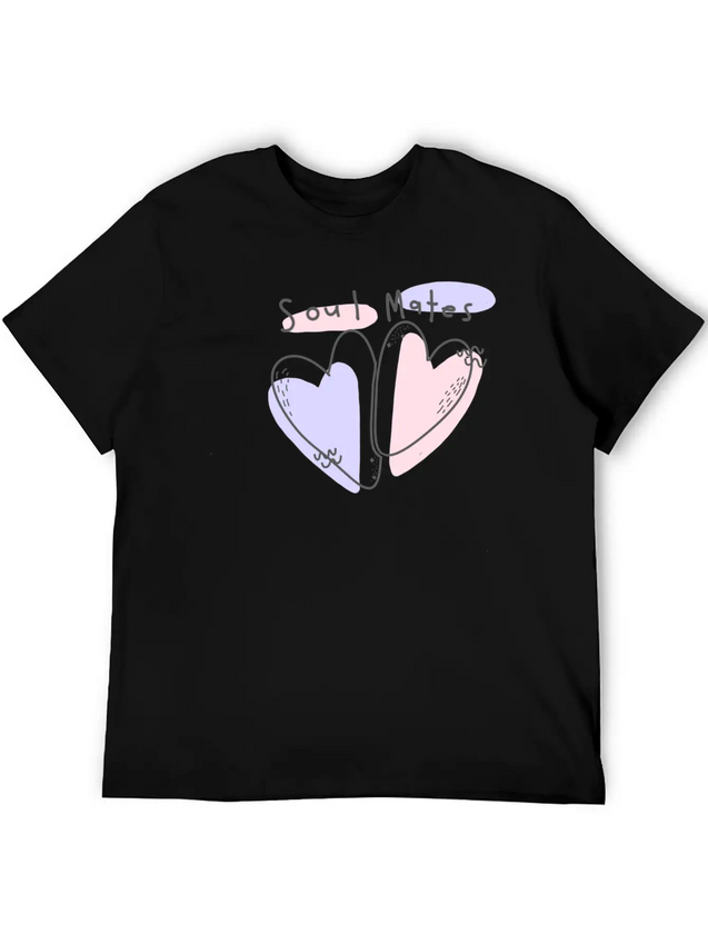 Soul - Heart Lightweight Cotton T-Shirt – Daily Comfort Graphic Shirt