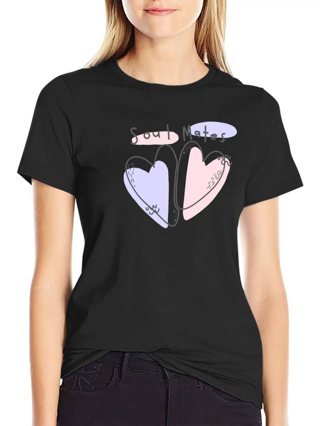 Soul - Heart Lightweight Cotton T-Shirt – Daily Comfort Graphic Shirt