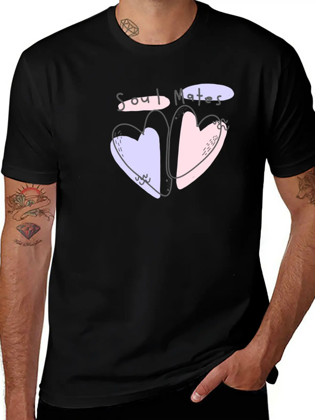 Soul - Heart Lightweight Cotton T-Shirt – Daily Comfort Graphic Shirt