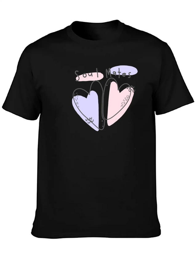 Soul - Heart Lightweight Cotton T-Shirt – Daily Comfort Graphic Shirt