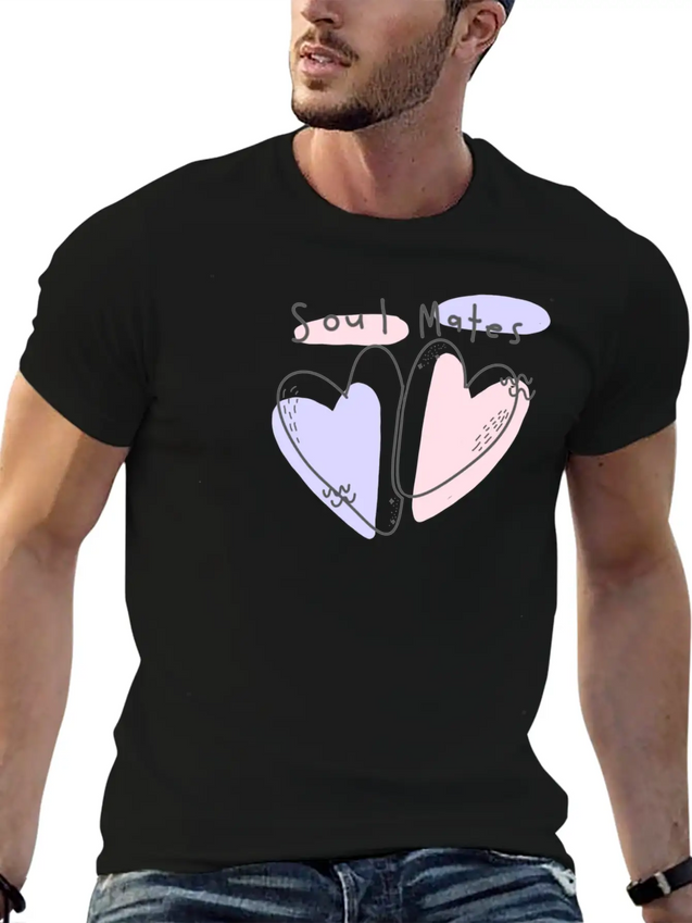 Soul - Heart Lightweight Cotton T-Shirt – Daily Comfort Graphic Shirt