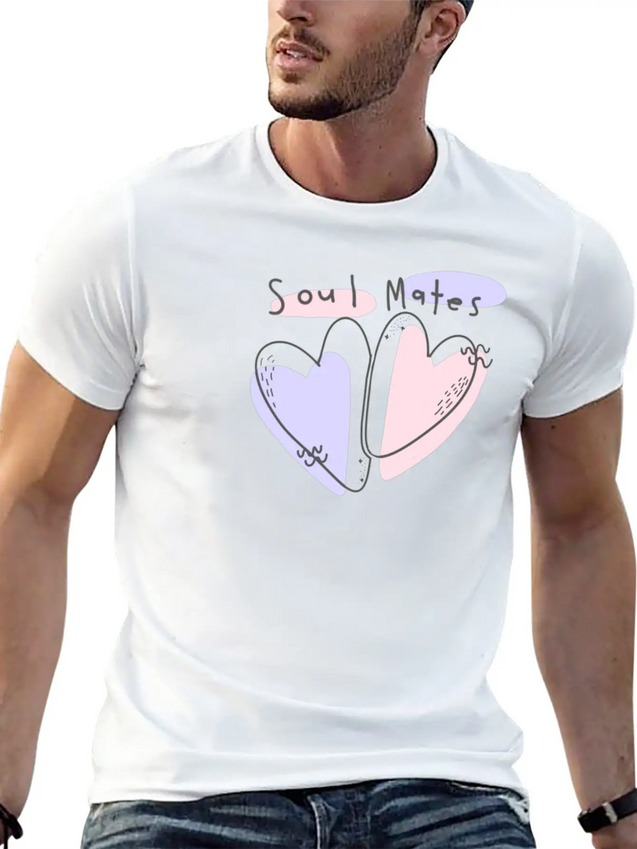 Soul - Heart Lightweight Cotton T-Shirt – Daily Comfort Graphic Shirt