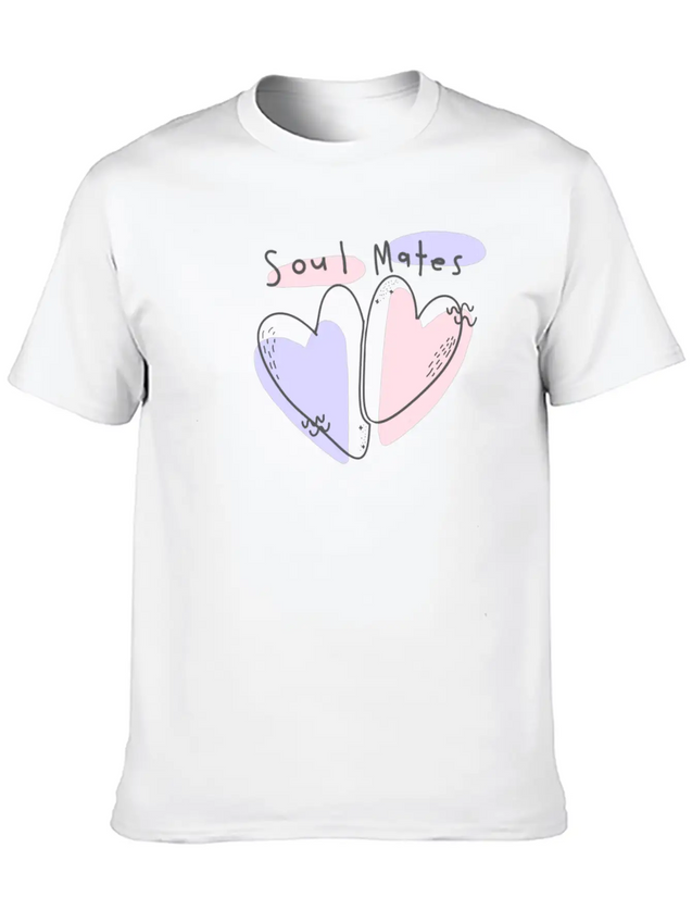 Soul - Heart Lightweight Cotton T-Shirt – Daily Comfort Graphic Shirt
