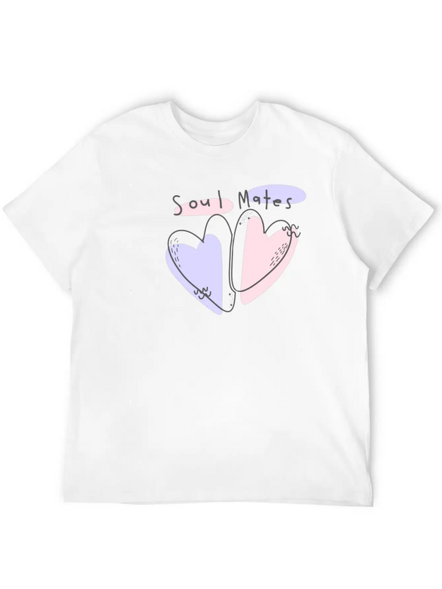 Soul - Heart Lightweight Cotton T-Shirt – Daily Comfort Graphic Shirt