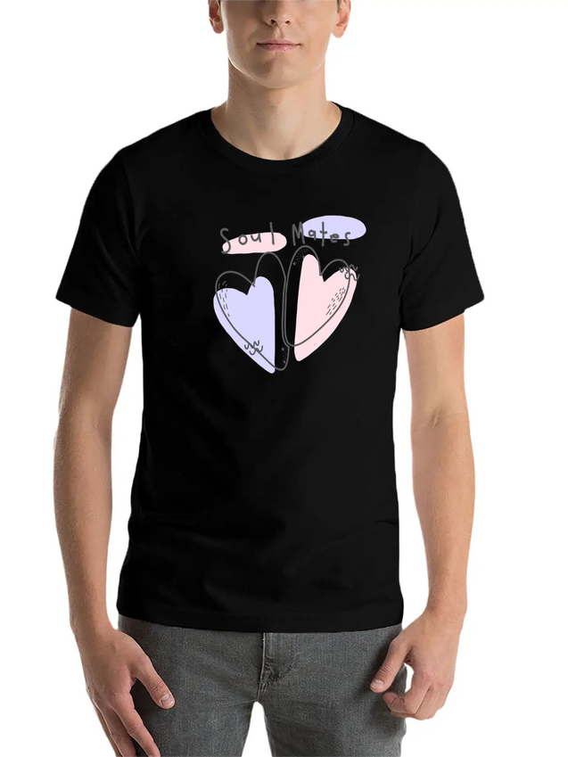 Soul - Heart Lightweight Cotton T-Shirt – Daily Comfort Graphic Shirt