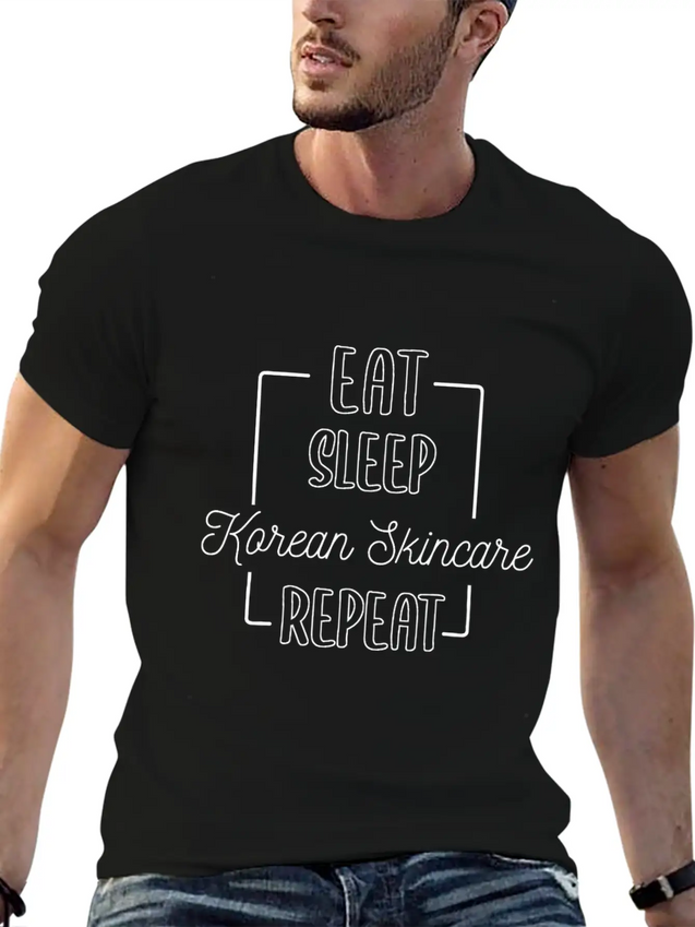 South Korea Fashion K-Beauty Skincare Korean Skin Lightweight Cotton T-Shirt – Daily Comfort Graphic Shirt