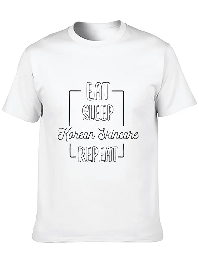 South Korea Fashion K-Beauty Skincare Korean Skin Lightweight Cotton T-Shirt – Daily Comfort Graphic Shirt