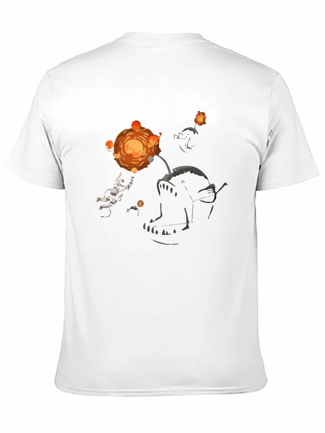 Space Bait Lightweight Cotton T-Shirt – Daily Comfort Graphic Shirt