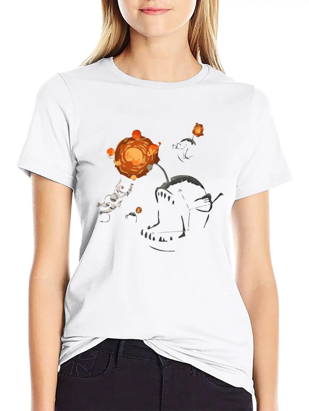 Space Bait Lightweight Cotton T-Shirt – Daily Comfort Graphic Shirt