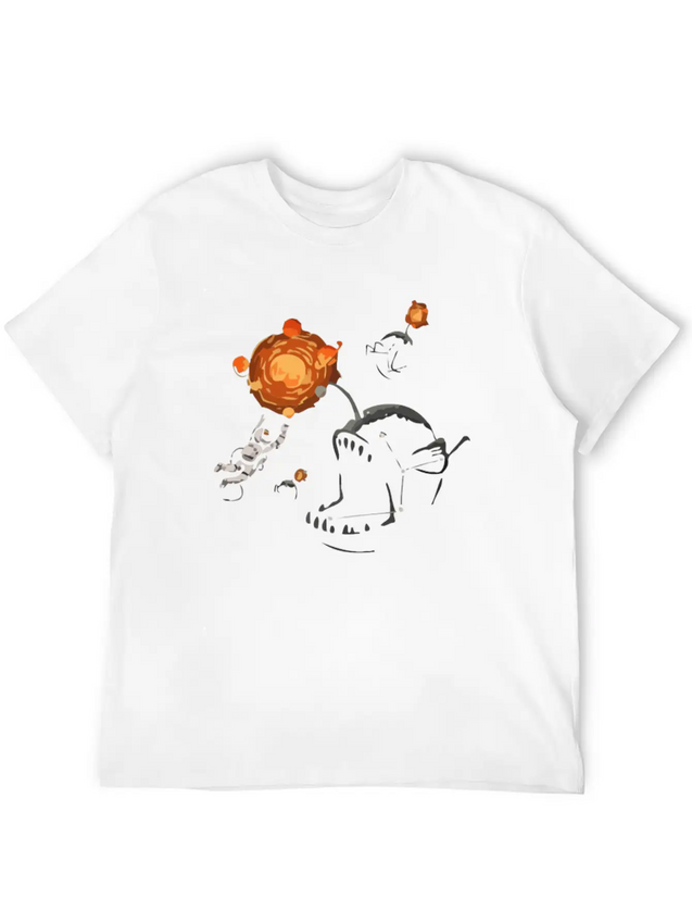 Space Bait Lightweight Cotton T-Shirt – Daily Comfort Graphic Shirt