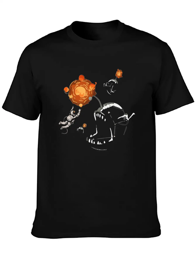 Space Bait Lightweight Cotton T-Shirt – Daily Comfort Graphic Shirt