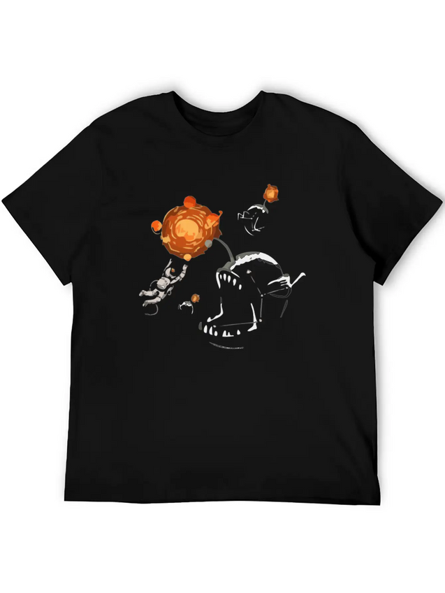 Space Bait Lightweight Cotton T-Shirt – Daily Comfort Graphic Shirt