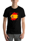 Spain Flag Scratch Lightweight Cotton T-Shirt – Daily Comfort Graphic Shirt