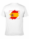 Spain Flag Scratch Lightweight Cotton T-Shirt – Daily Comfort Graphic Shirt