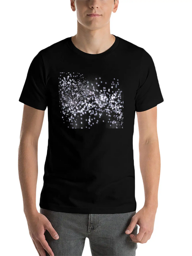 Sparkle Dust Galaxy Design Lightweight Cotton T-Shirt – Daily Comfort Graphic Shirt