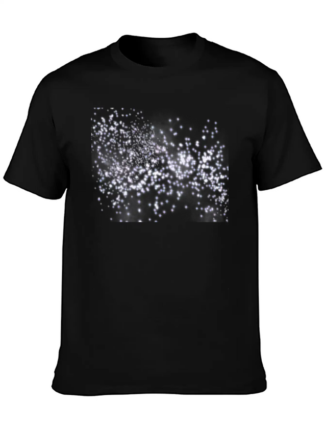 Sparkle Dust Galaxy Design Lightweight Cotton T-Shirt – Daily Comfort Graphic Shirt