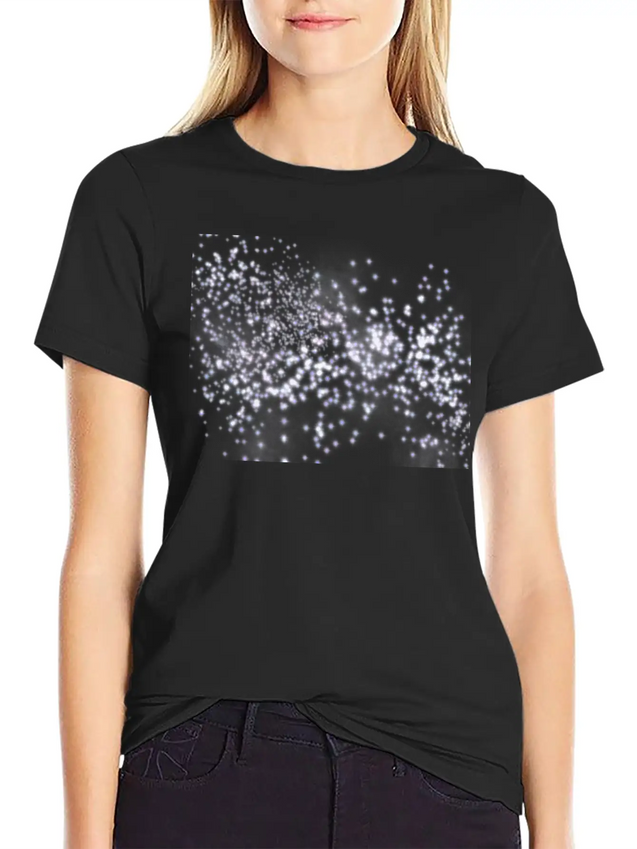 Sparkle Dust Galaxy Design Lightweight Cotton T-Shirt – Daily Comfort Graphic Shirt