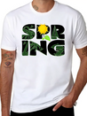 Spring Buds Gift Idea Sun Beach Spring Lightweight Cotton T-Shirt – Daily Comfort Graphic Shirt