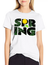 Spring Buds Gift Idea Sun Beach Spring Lightweight Cotton T-Shirt – Daily Comfort Graphic Shirt