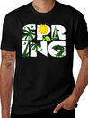 Spring Buds Gift Idea Sun Beach Spring Lightweight Cotton T-Shirt – Daily Comfort Graphic Shirt
