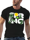 Spring Buds Gift Idea Sun Beach Spring Lightweight Cotton T-Shirt – Daily Comfort Graphic Shirt