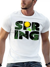 Spring Buds Gift Idea Sun Beach Spring Lightweight Cotton T-Shirt – Daily Comfort Graphic Shirt