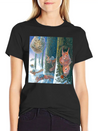 Squirrels Running With Rucksacks In Winter Lightweight Cotton T-Shirt – Daily Comfort Graphic Shirt