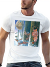Squirrels Running With Rucksacks In Winter Lightweight Cotton T-Shirt – Daily Comfort Graphic Shirt