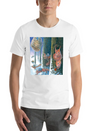 Squirrels Running With Rucksacks In Winter Lightweight Cotton T-Shirt – Daily Comfort Graphic Shirt