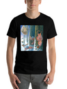 Squirrels Running With Rucksacks In Winter Lightweight Cotton T-Shirt – Daily Comfort Graphic Shirt