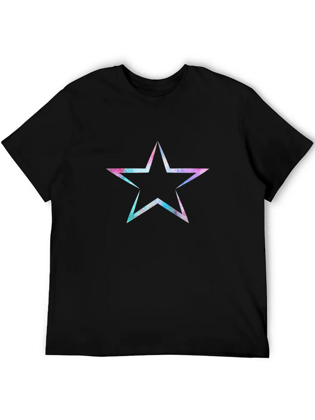 Star Lightweight Cotton T-Shirt – Daily Comfort Graphic Shirt