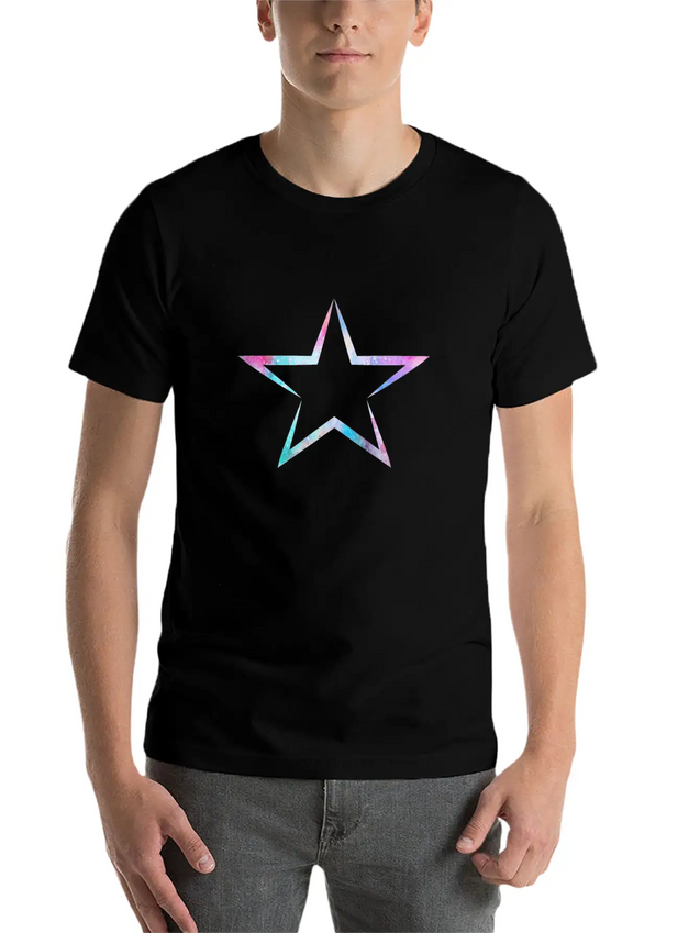 Star Lightweight Cotton T-Shirt – Daily Comfort Graphic Shirt