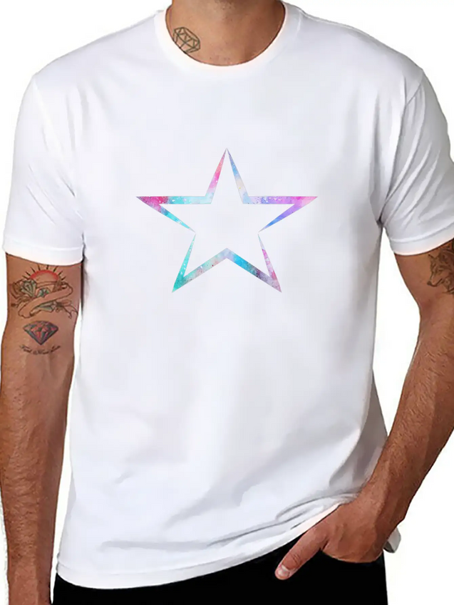 Star Lightweight Cotton T-Shirt – Daily Comfort Graphic Shirt