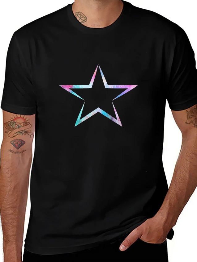 Star Lightweight Cotton T-Shirt – Daily Comfort Graphic Shirt