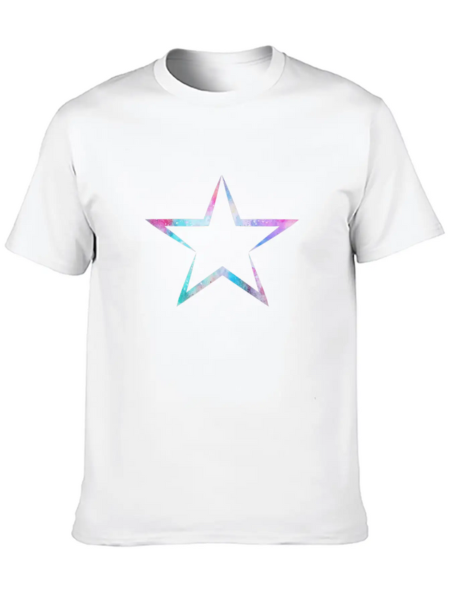 Star Lightweight Cotton T-Shirt – Daily Comfort Graphic Shirt