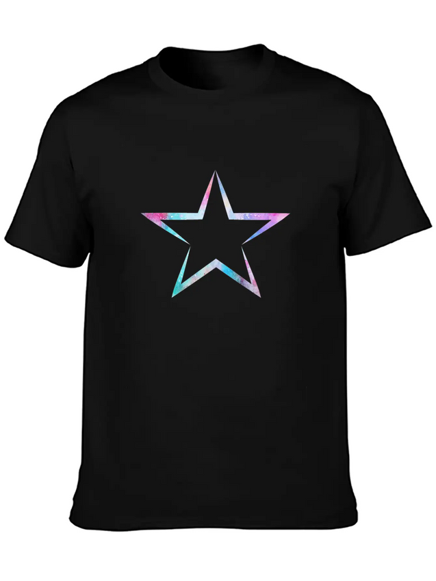 Star Lightweight Cotton T-Shirt – Daily Comfort Graphic Shirt