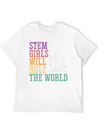 STEM Girls Will Rule The World Engineering Science Lightweight Cotton T-Shirt – Daily Comfort Graphic Shirt