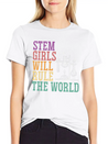 STEM Girls Will Rule The World Engineering Science Lightweight Cotton T-Shirt – Daily Comfort Graphic Shirt