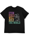 STEM Girls Will Rule The World Engineering Science Lightweight Cotton T-Shirt – Daily Comfort Graphic Shirt
