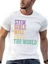 STEM Girls Will Rule The World Engineering Science Lightweight Cotton T-Shirt – Daily Comfort Graphic Shirt