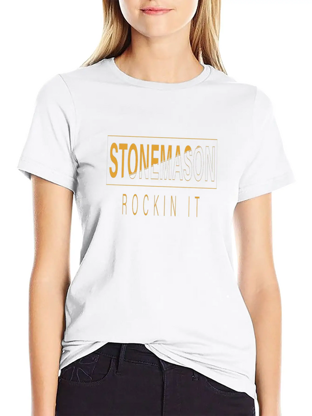 Stonemason Rockin It Lightweight Cotton T-Shirt – Daily Comfort Graphic Shirt