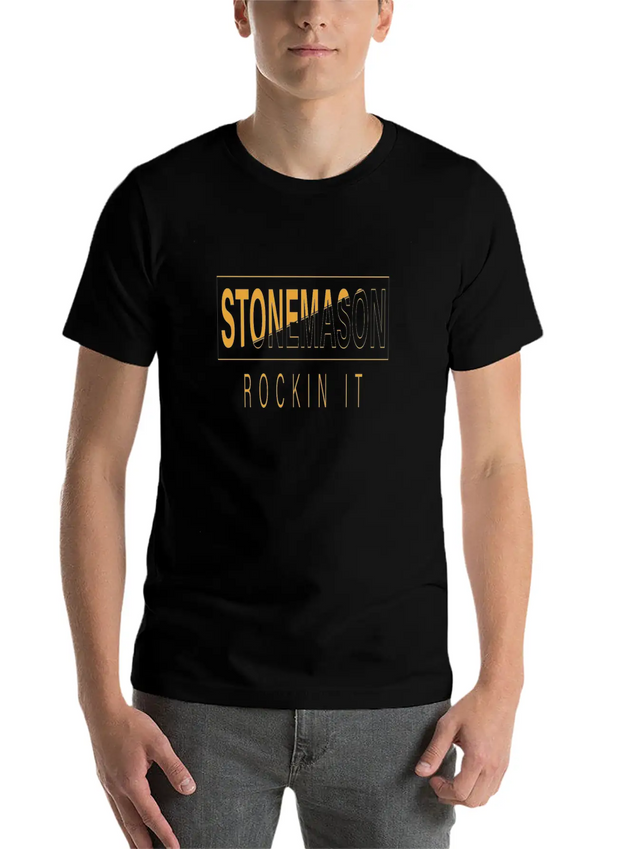 Stonemason Rockin It Lightweight Cotton T-Shirt – Daily Comfort Graphic Shirt