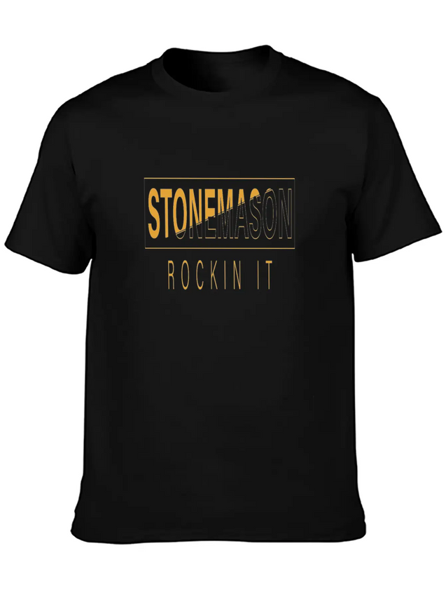 Stonemason Rockin It Lightweight Cotton T-Shirt – Daily Comfort Graphic Shirt