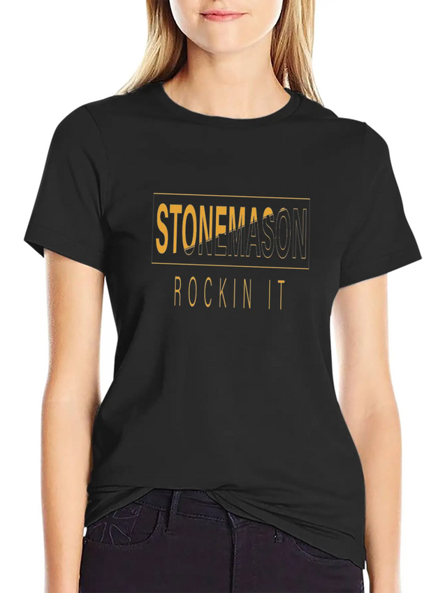 Stonemason Rockin It Lightweight Cotton T-Shirt – Daily Comfort Graphic Shirt